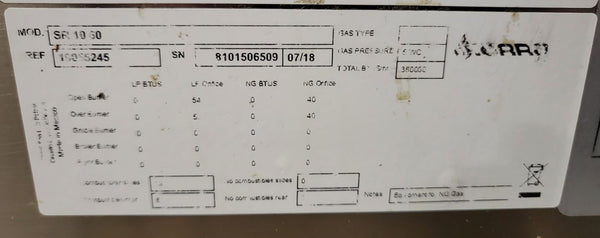 Sierra SR-10-60 10 Burner Range
