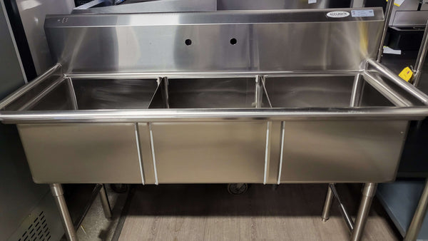 EFI SI818-3NC Three Compartment Sink