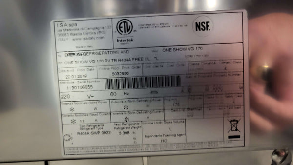 ISA VG 170 Gelato Display Case