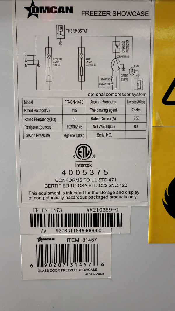 Omcan FRNC-1473 Chest Freezer