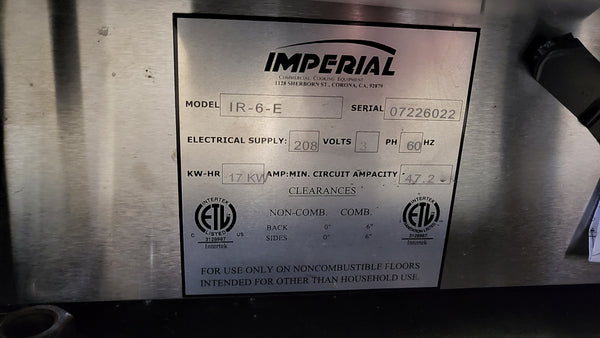 Imperial Canada IR-6-E Range