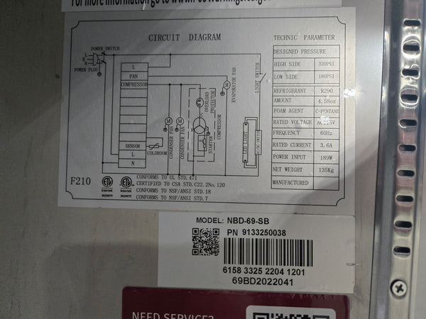 New Air 2-Section Draft Beer Cooler