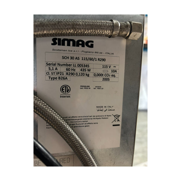 Simag SCH30 Full Cube Ice Machine