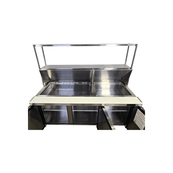 Atosa MSF8308GR Mega Top Refrigerator with Double Overshelf
