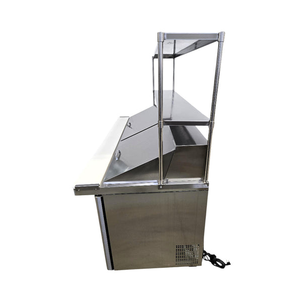 Atosa MSF8308GR Mega Top Refrigerator with Double Overshelf