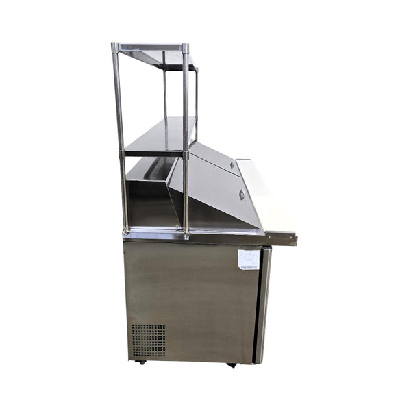Atosa MSF8308GR Mega Top Refrigerator with Double Overshelf