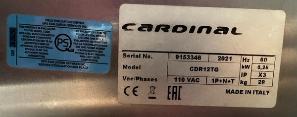 Cardinal CDR12TG Dough Roller
