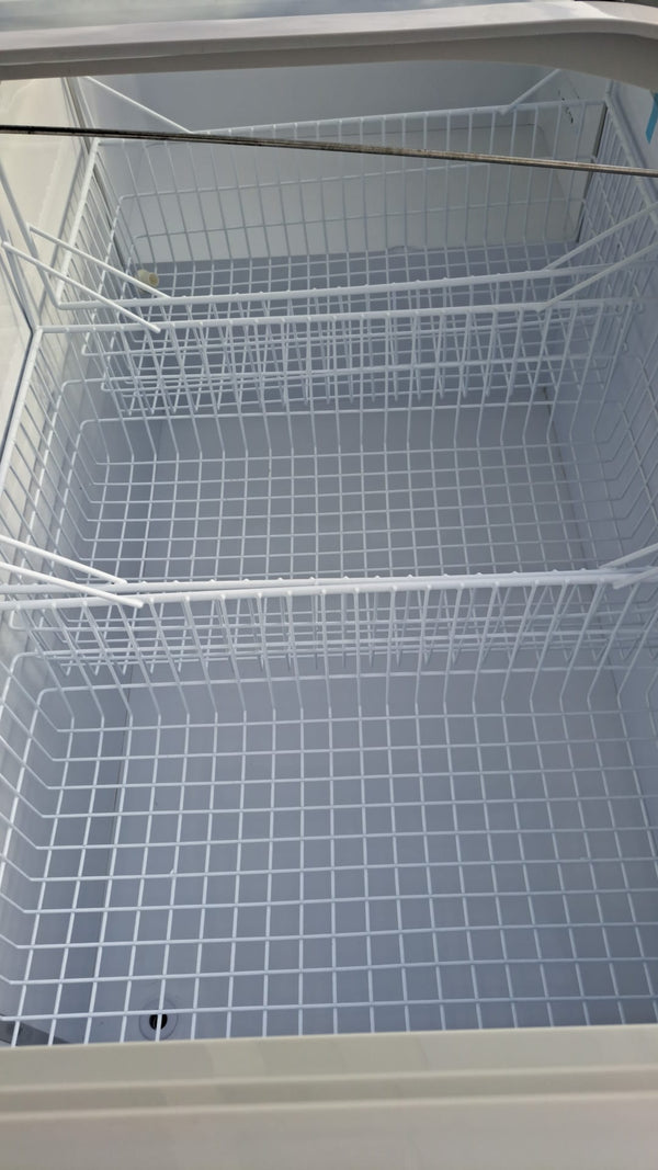 New Air NIF-56-CG 56 inch Curved Glass Island Freezer