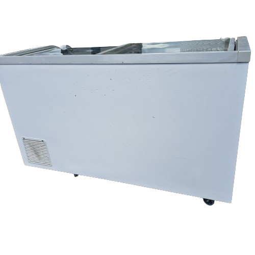 New Air NIF-56-CG 56in Curved Glass Island Freezer