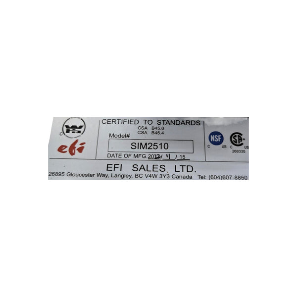 EFI SIM2510 Floor Mounted Mop Sink
