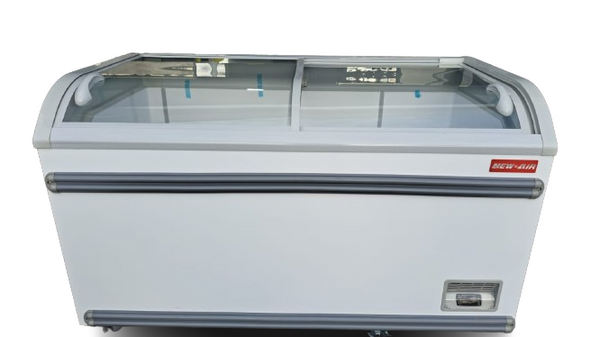 New Air NIF-56-CG Curved Glass Display Chest Freezer - 56 Inch