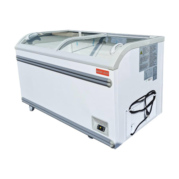 New Air NIF-56-CG Curved Glass Display Chest Freezer - 56 Inch