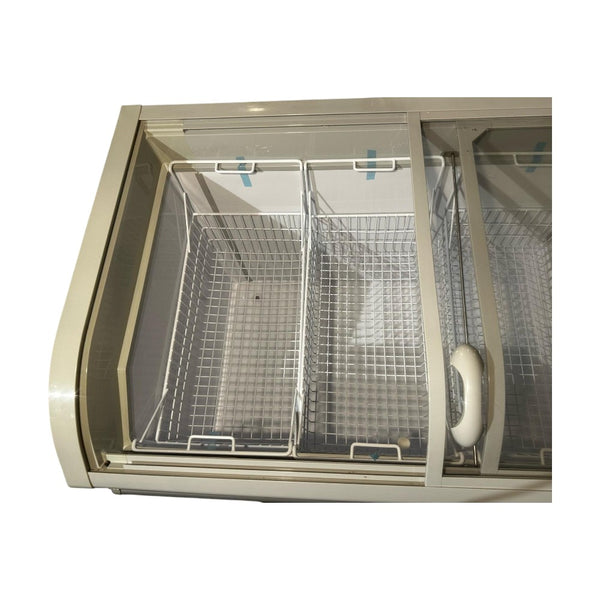 New Air NIF-56-CG Curved Glass Display Chest Freezer - 56 Inch