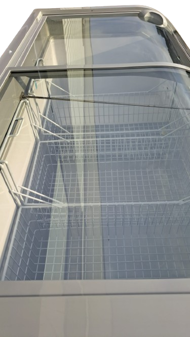 New Air NIF-56-CG Curved Glass Display Chest Freezer - 56 Inch
