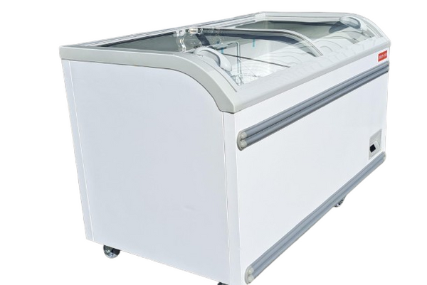 New Air NIF-56-CG Curved Glass Display Chest Freezer - 56 Inch