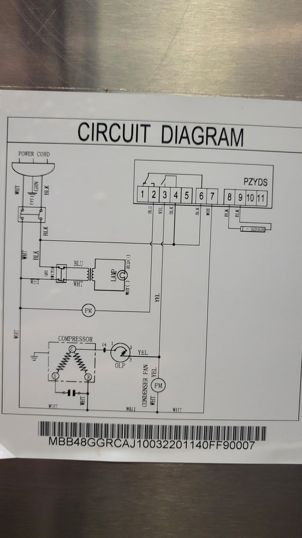 Atosa MBB48GGR 48 Glass Two Door Back Bar Refrigerator