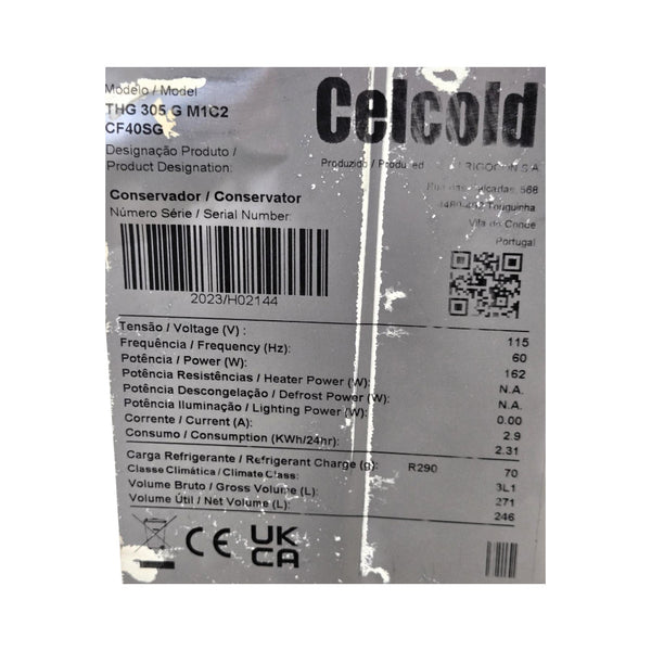 Celcold THG305GM1C2CF40SG Ice Cream Display Freezer