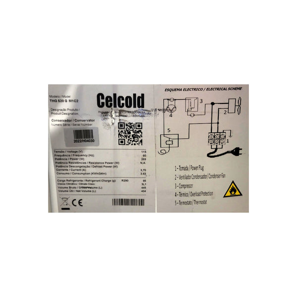 Celcold THG-520-MIC2 Ice Cream Cabinet