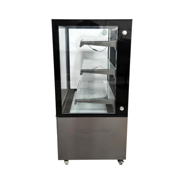 Omcan RS-CN-0271-S Glass Refrigerated Display Case - 3 Shelf - 36 Inch