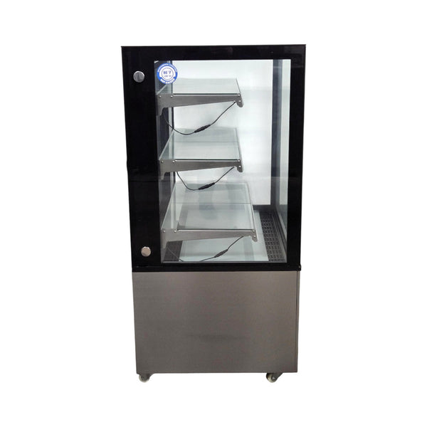 Omcan RS-CN-0271-S Glass Refrigerated Display Case - 3 Shelf - 36 Inch