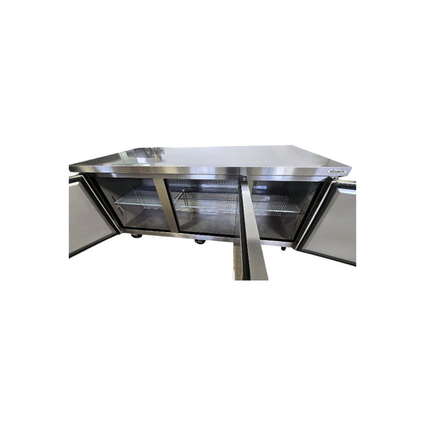 New Air NUR-072-SS Undercounter Refrigerator - 2 Solid Door - 72 Inch