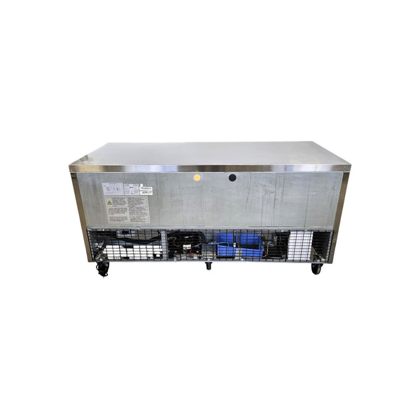 New Air NUR-072-SS Undercounter Refrigerator - 2 Solid Door - 72 Inch