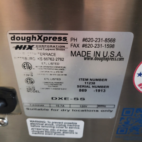 DoughXpress DXE-SS Pizza Dough Press
