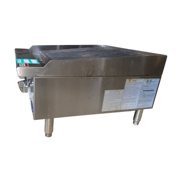 Atosa ATCB-24 Natural Gas Char Rock Charbroiler - 24 inch