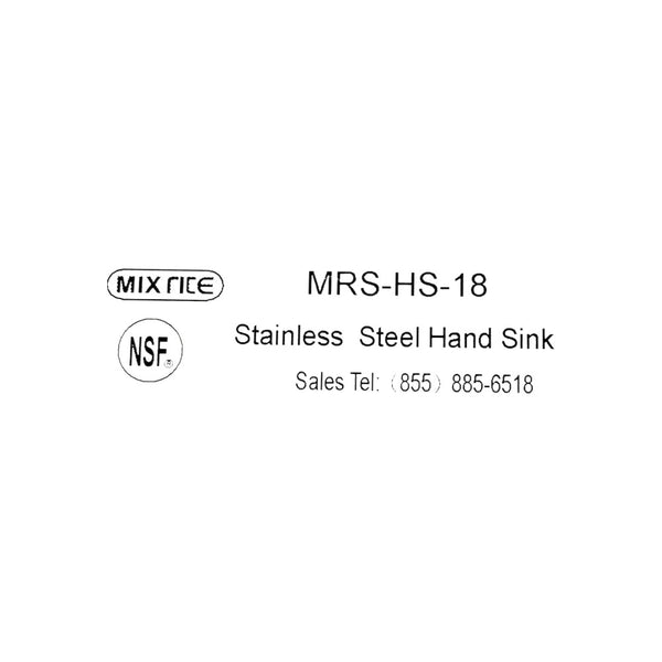 MixRite MRS-HS-18 Hand Sink - 10 x 14 with Faucet