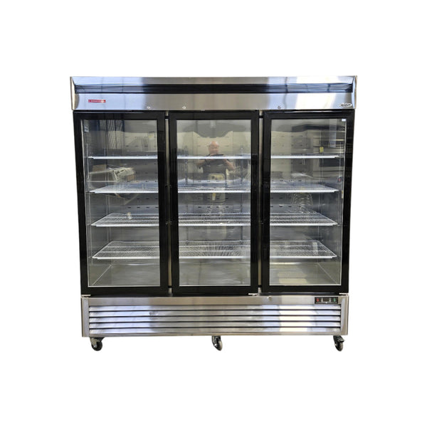 Cardinal CSSR3G Upright Merchandiser Cooler - 3 Glass Door - 81 Inch