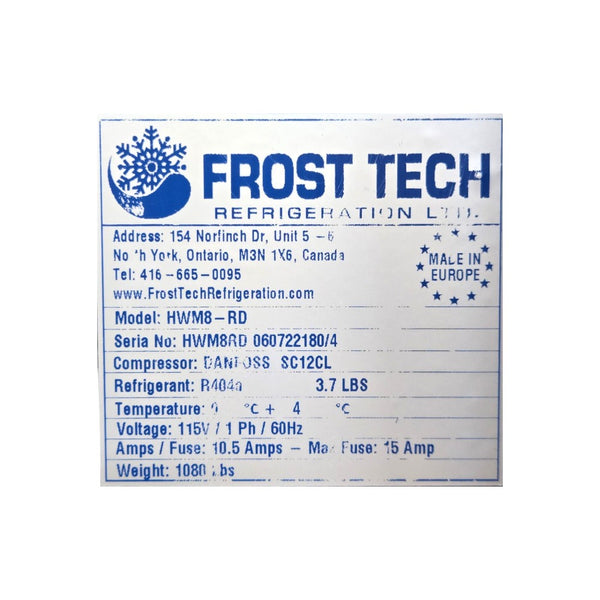Frost Tech HWM8-RD Meat Display Case