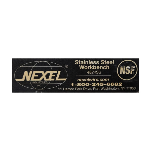 Nexel 4824SS Stainless Steel Work Table - 24 X 48 Inch