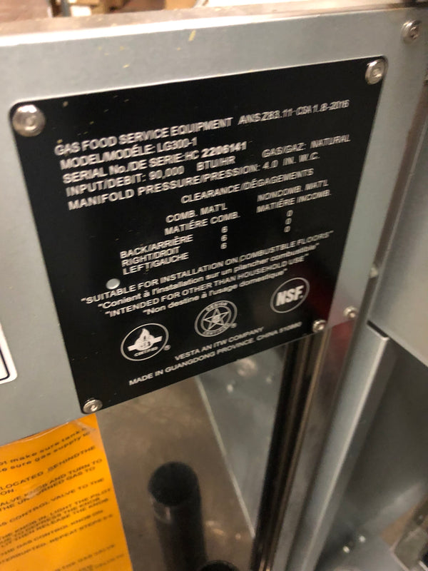 Vulcan LG300-1 Fryer