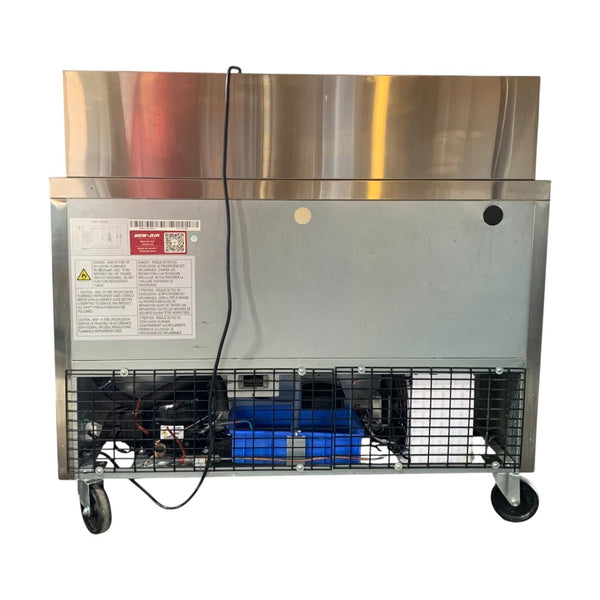 New Air - NPT-048-SA - Refrigerated Megatop Prep Table - 2 Solid Doors - 48 Inch