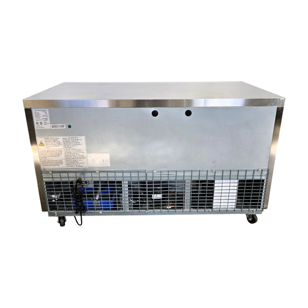 New Air NUR-060-SS Undercounter Refrigerator - 2 Solid Door - 60 Inch