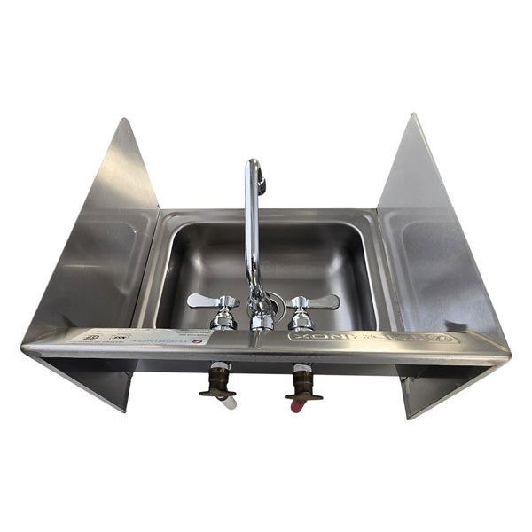 Thorinox THS-5G Hand Sink with Splash Guard and Faucet - 17 x 15.5 x 14