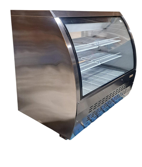 New Air NDC-018-CG Refrigerated Curved Glass Deli Case - 48 Inch
