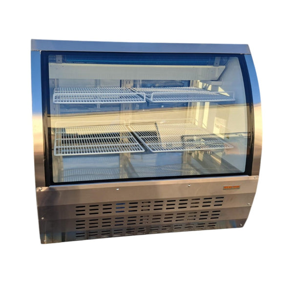 New Air NDC-018-CG Refrigerated Curved Glass Deli Case - 48 Inch