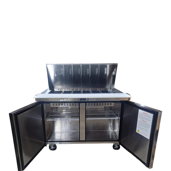 EFI - CMDR2-48VC - Refrigerated Megatop Prep Table - 2 Solid Doors - 48 Inch