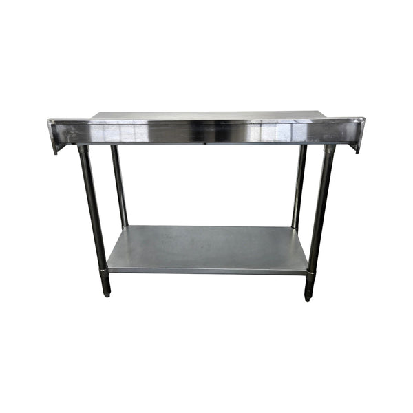Omcan 22081 24x48 inch Stainless Steel Work Table with 4 inch Backsplash