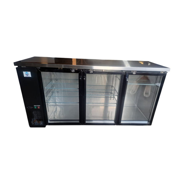 Newtop UBB-24-72G-HC Refrigerated Back Bar Cooler - 3 Door - 72''