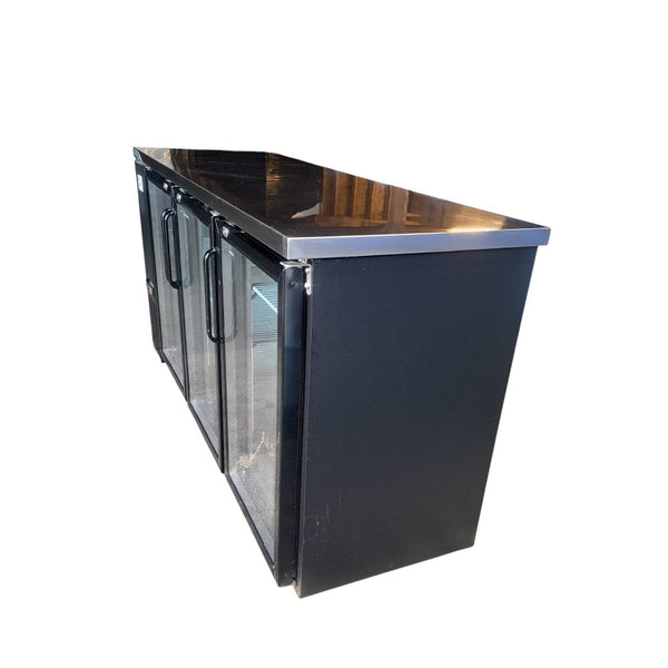Newtop UBB-24-72G-HC Refrigerated Back Bar Cooler - 3 Door - 72''