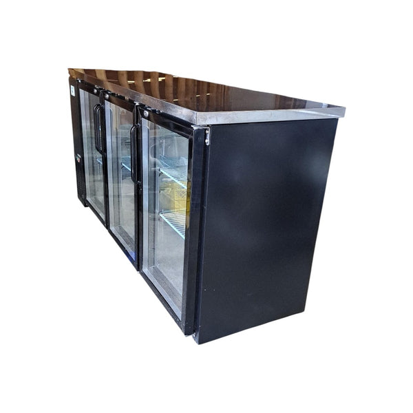 Newtop UBB-24-72G-HC Refrigerated Back Bar Cooler - 3 Door - 72''