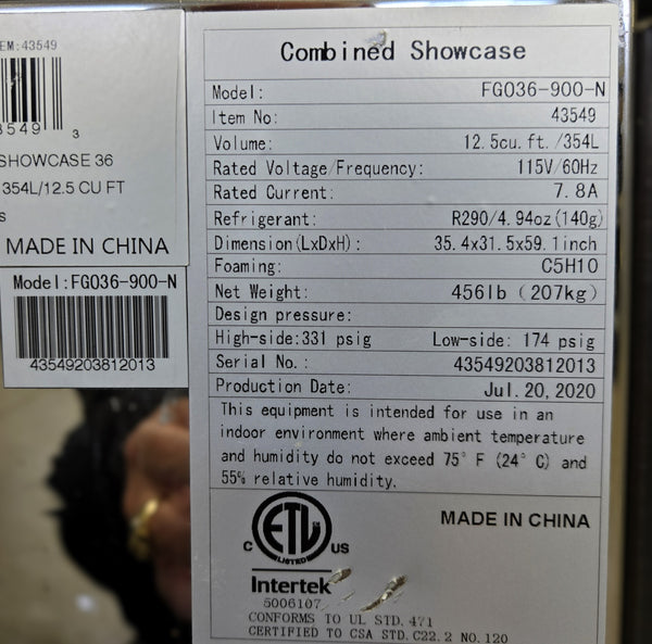 Omcan 43549 Refrigerated Showcase