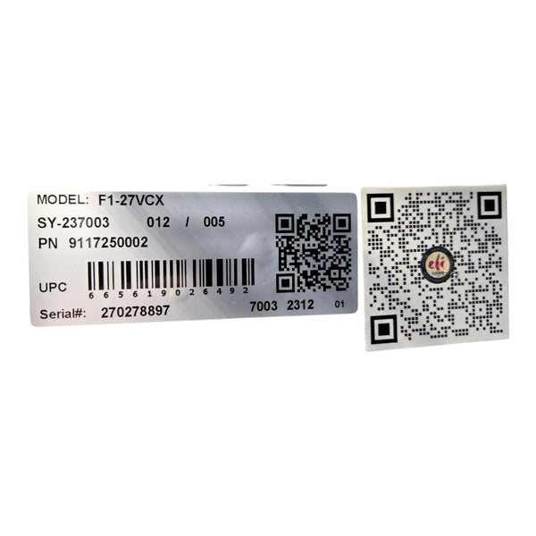 EFI F1-27VCX Upright Freezer - 1 Door