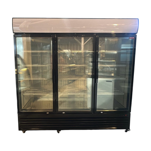 New Air NGF-182-H Upright Freezer - 3 Glass Door