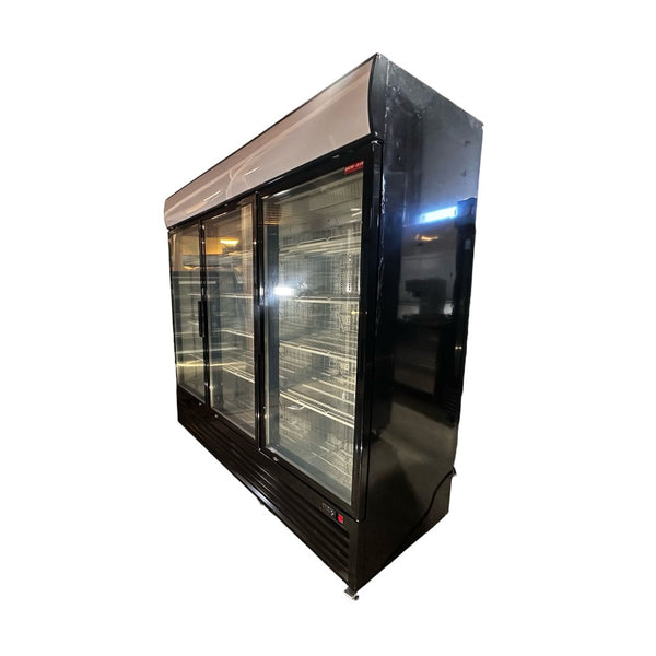 New Air NGF-182-H Upright Freezer - 3 Glass Door
