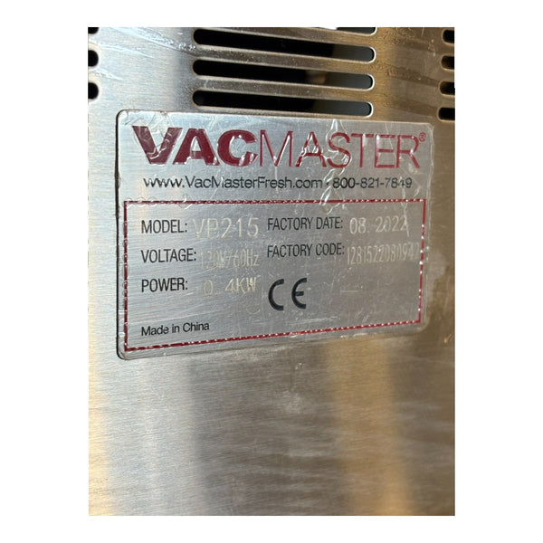 VacMaster VP215 Vacuum Sealer