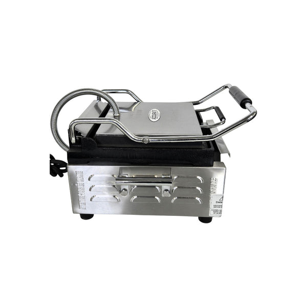 Omcan PG-CN-0515-R Single Panini Grill with Grooved Plates