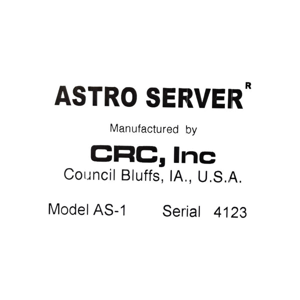 Astro- Blender AM-2 Blender with AS-1 Foot Pedal